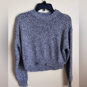 black and grey cropped sweater